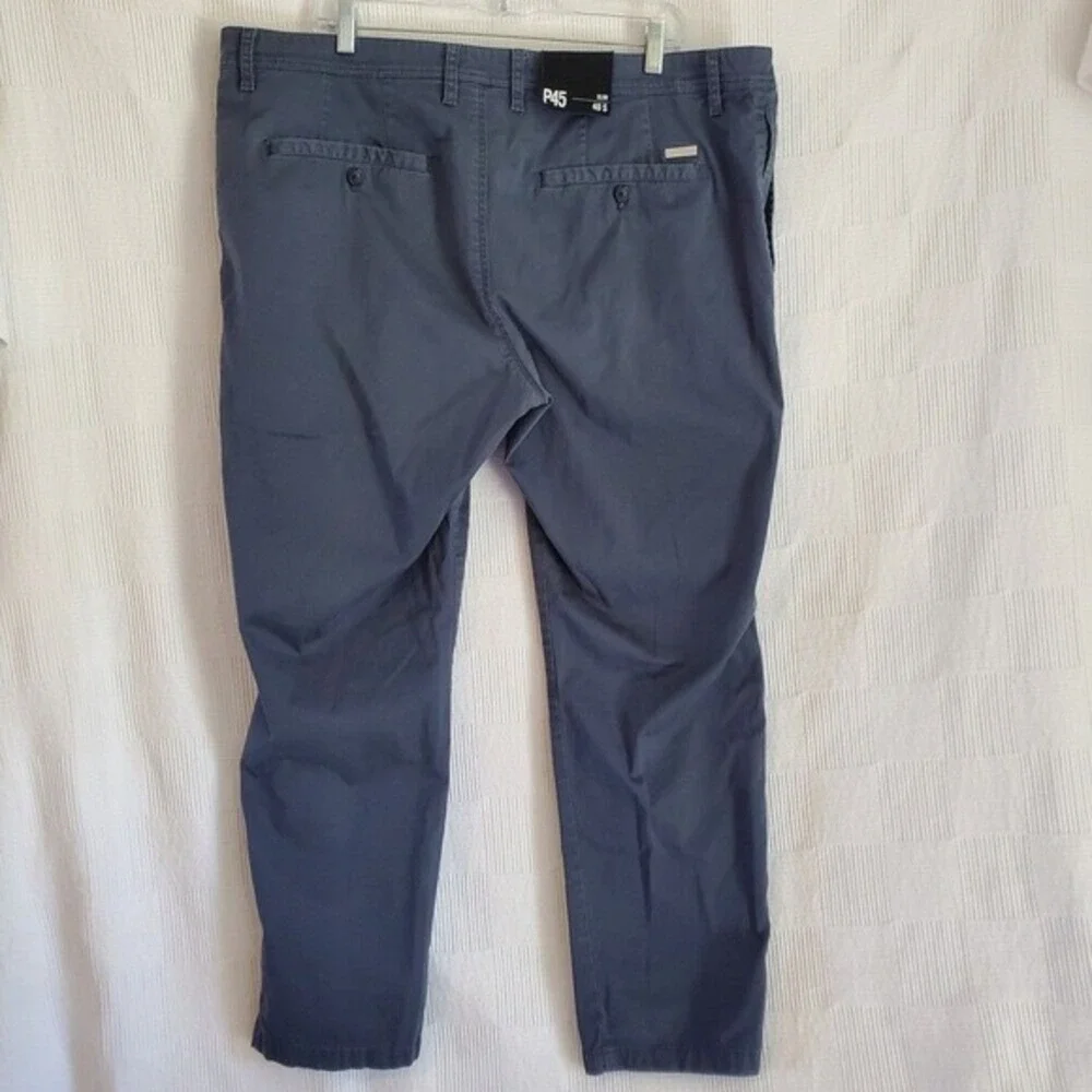 Armani Exchange A|X P45 Men Slim Fit Navy Stretch Cotton Chino Pants Trouser 40S